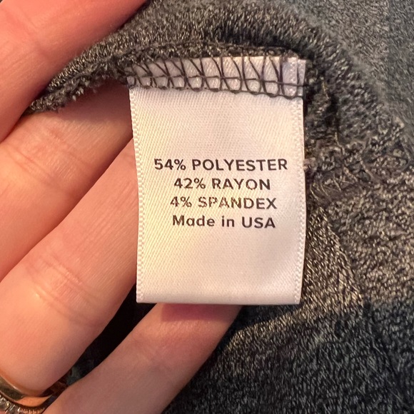 Peyton Benson grey asymmetric oversized T shirt size Medium - Picture 5 of 5